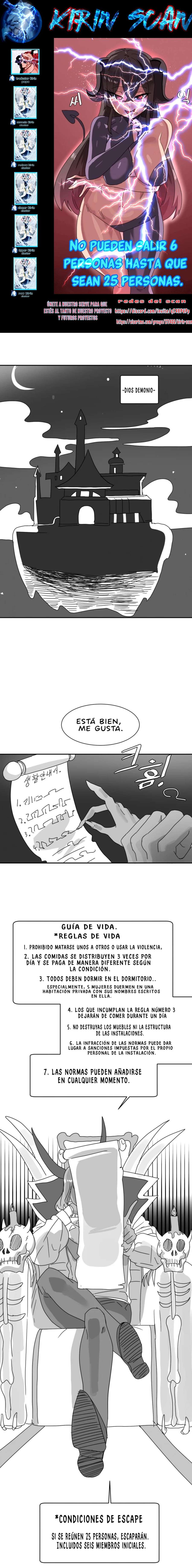 No pueden salir 6 personas hasta que sean 25 Capitulo 1 página 1