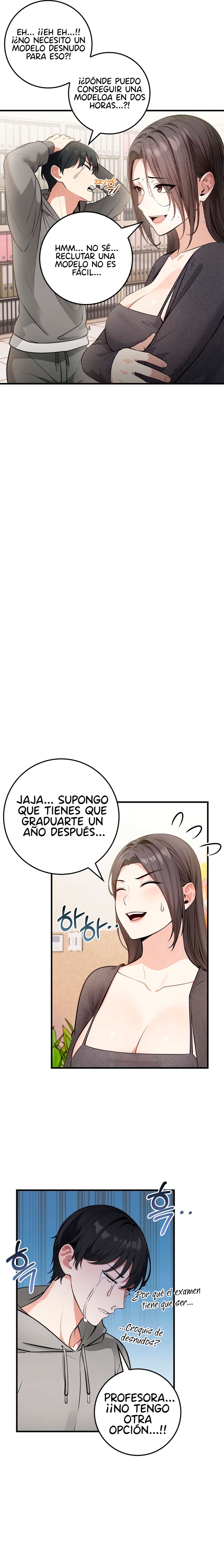 La Profesora y el Artista de Desnudos Capitulo 1 página 8