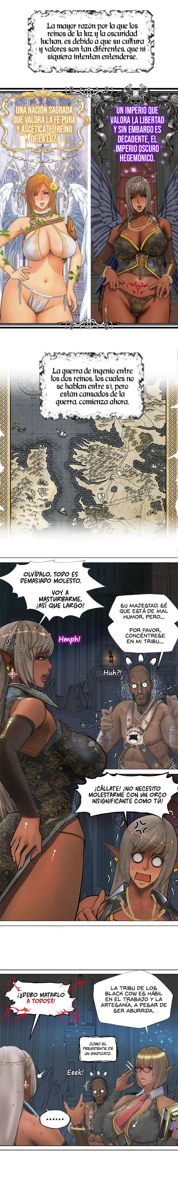 La Reina ELfa Oscura Y El Esclavo Orco Capitulo 1 página 13