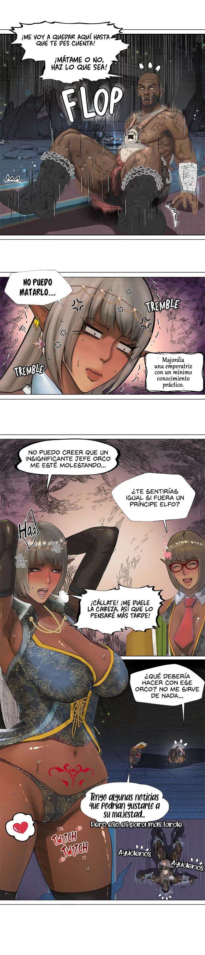 La Reina ELfa Oscura Y El Esclavo Orco Capitulo 1 página 15