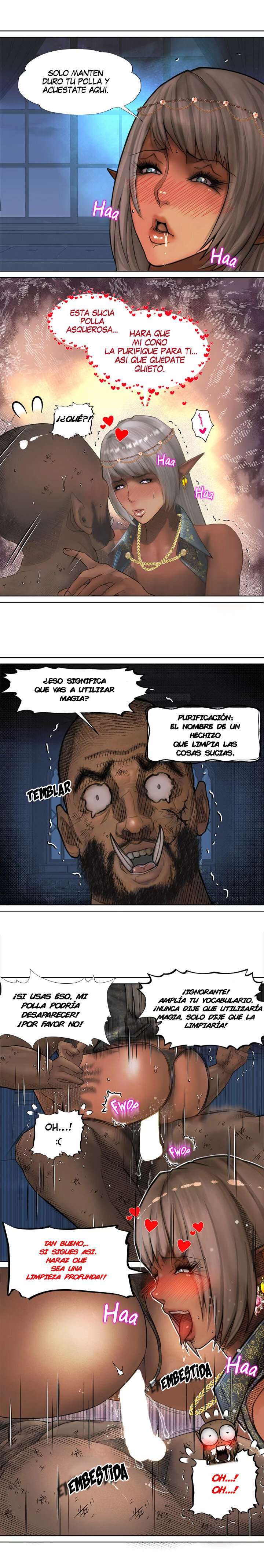 La Reina ELfa Oscura Y El Esclavo Orco Capitulo 2 página 4