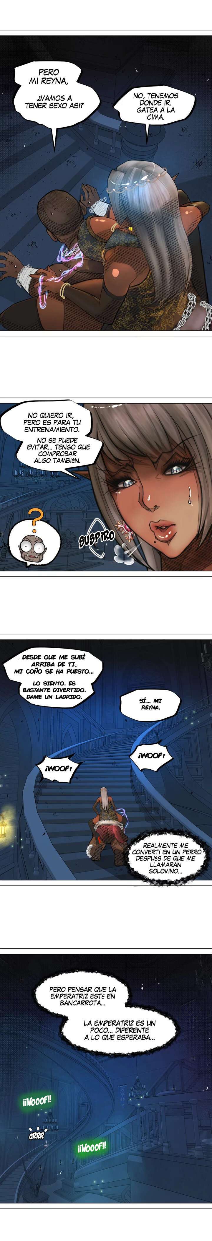 La Reina ELfa Oscura Y El Esclavo Orco Capitulo 3 página 7
