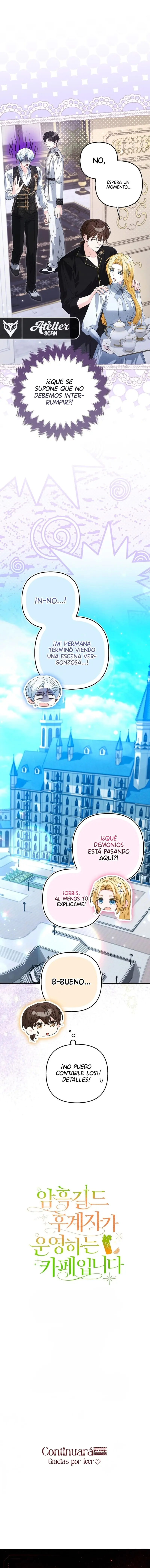 Bienvenidos al Café de la Sucesora del Gremio Oscuro Capitulo 4 página 22