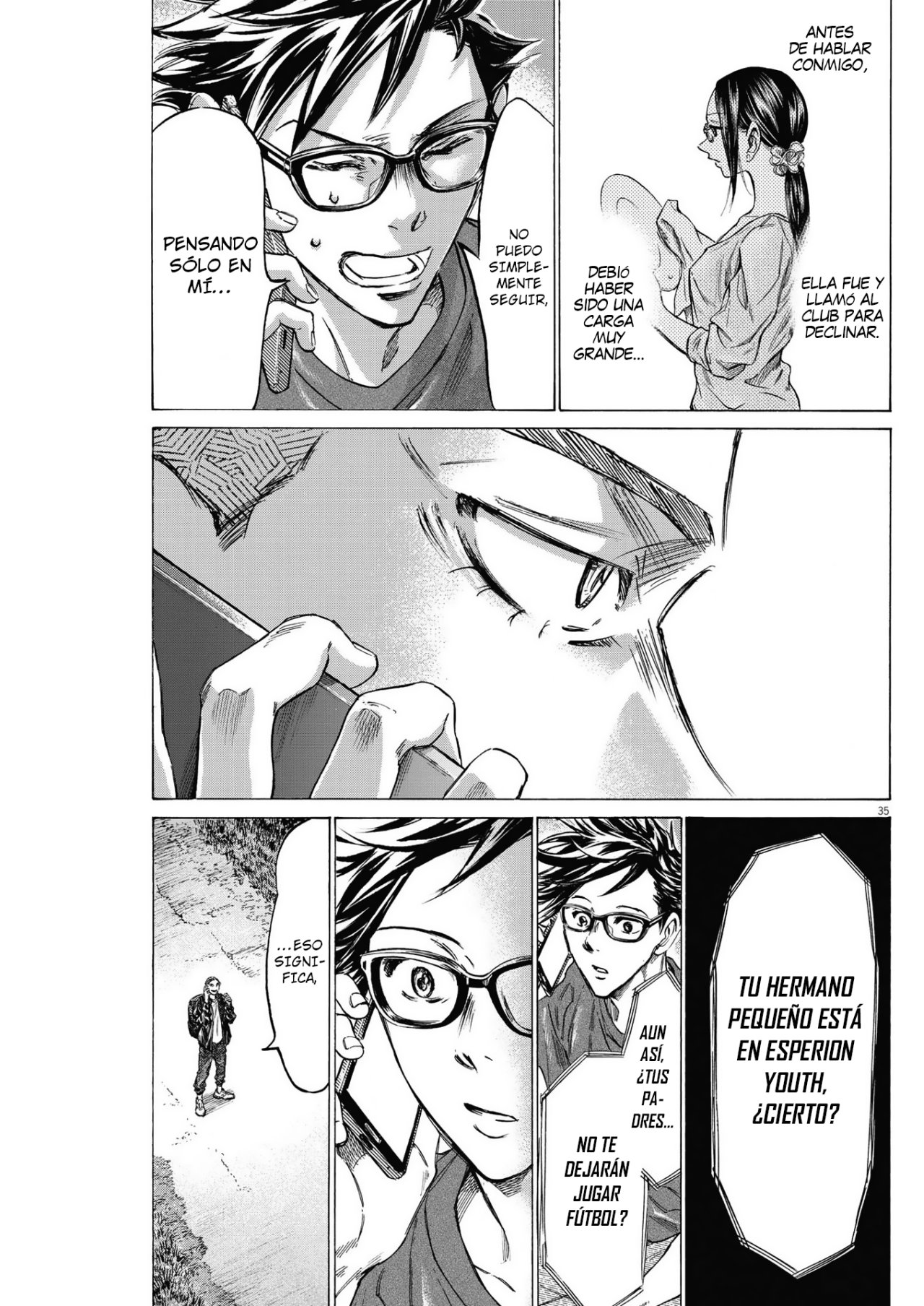 Ao Ashi: Brotherfoot Capitulo 7 página 36