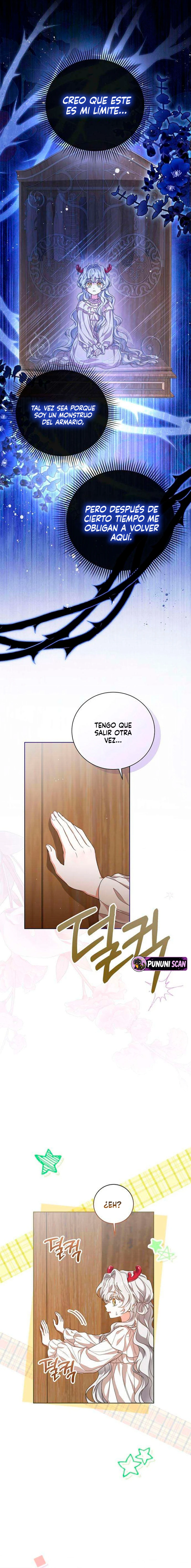 Mientras otras se convierten en protagonistas femeninas de novelas de fantasía romántica, yo me convertí en un monstruo del armario. Capitulo 2 página 15