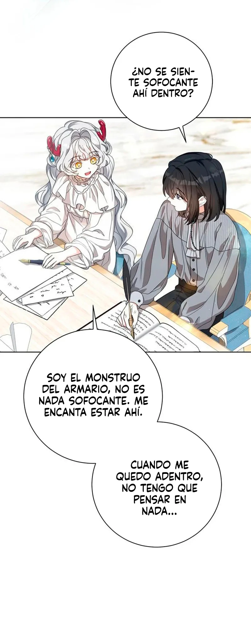 Mientras otras se convierten en protagonistas femeninas de novelas de fantasía romántica, yo me convertí en un monstruo del armario. Capitulo 9 página 8