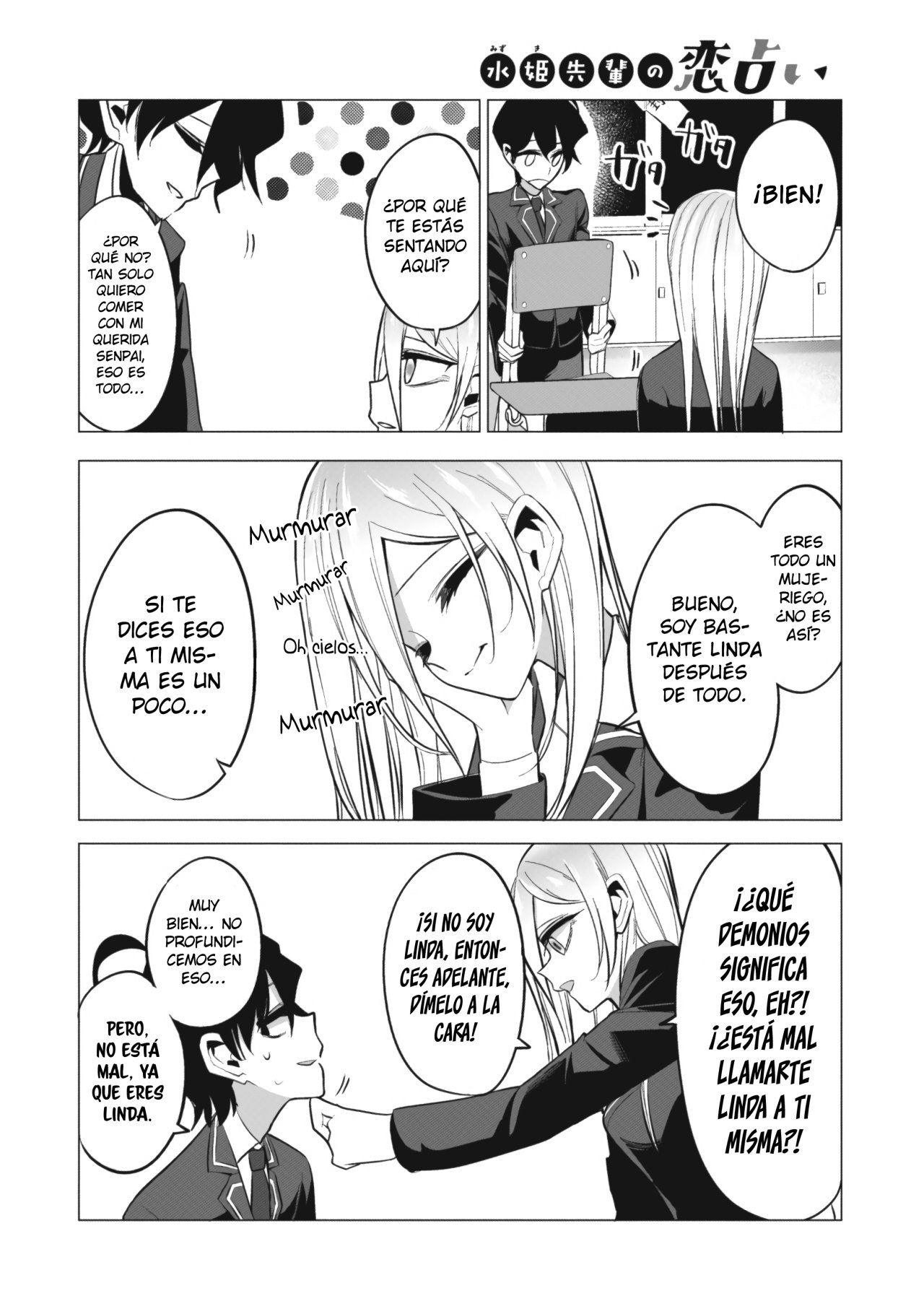Mizuki-senpai es una adivinadora de amor Capitulo 2 página 5