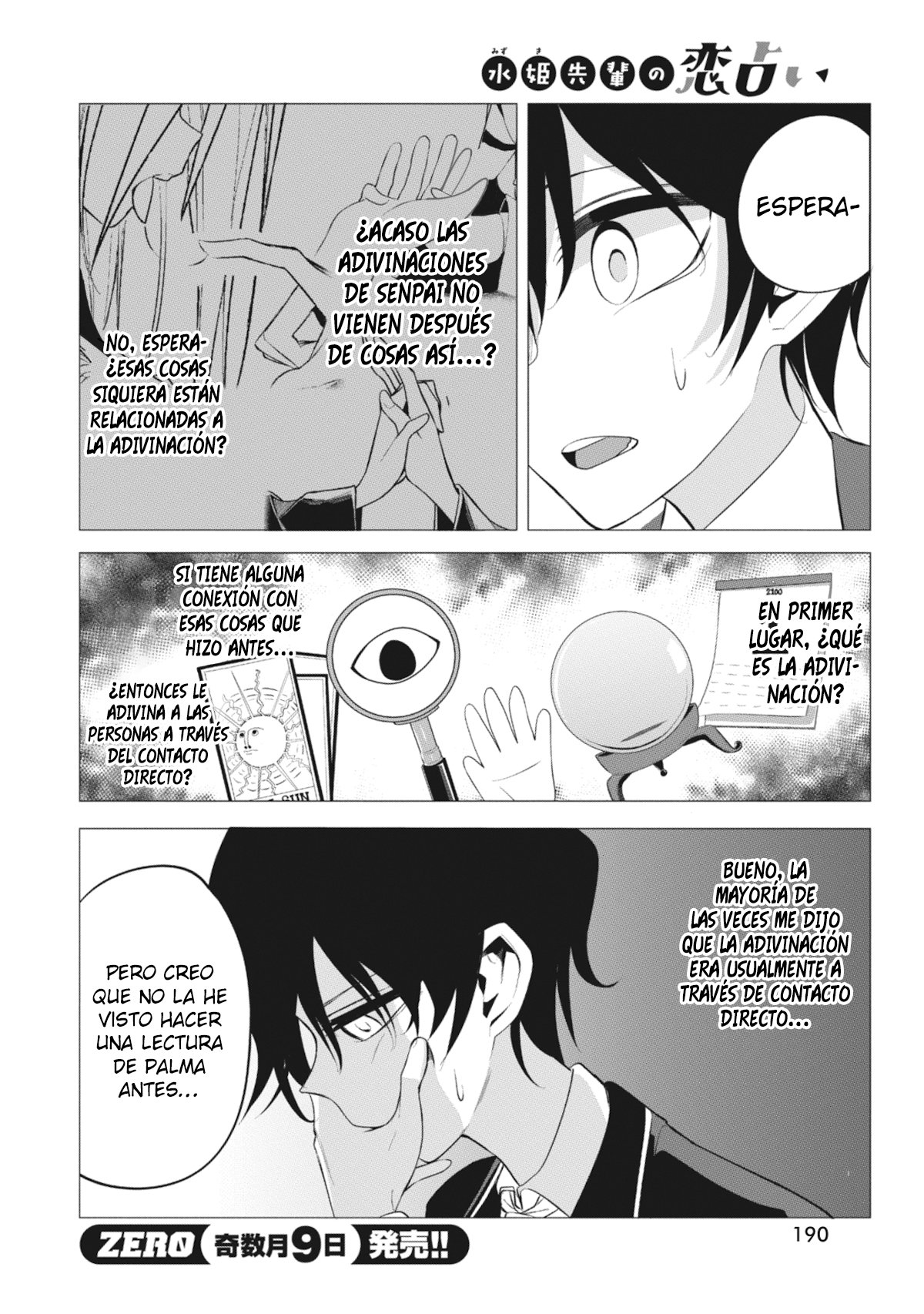 Mizuki-senpai es una adivinadora de amor Capitulo 4 página 9