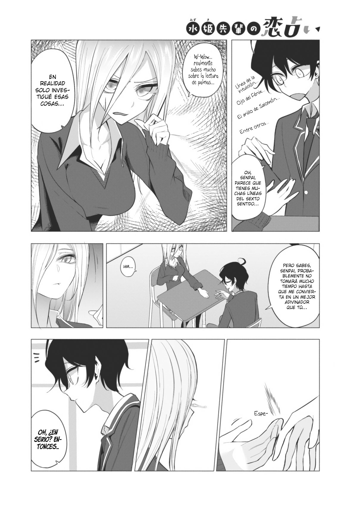 Mizuki-senpai es una adivinadora de amor Capitulo 5 página 3