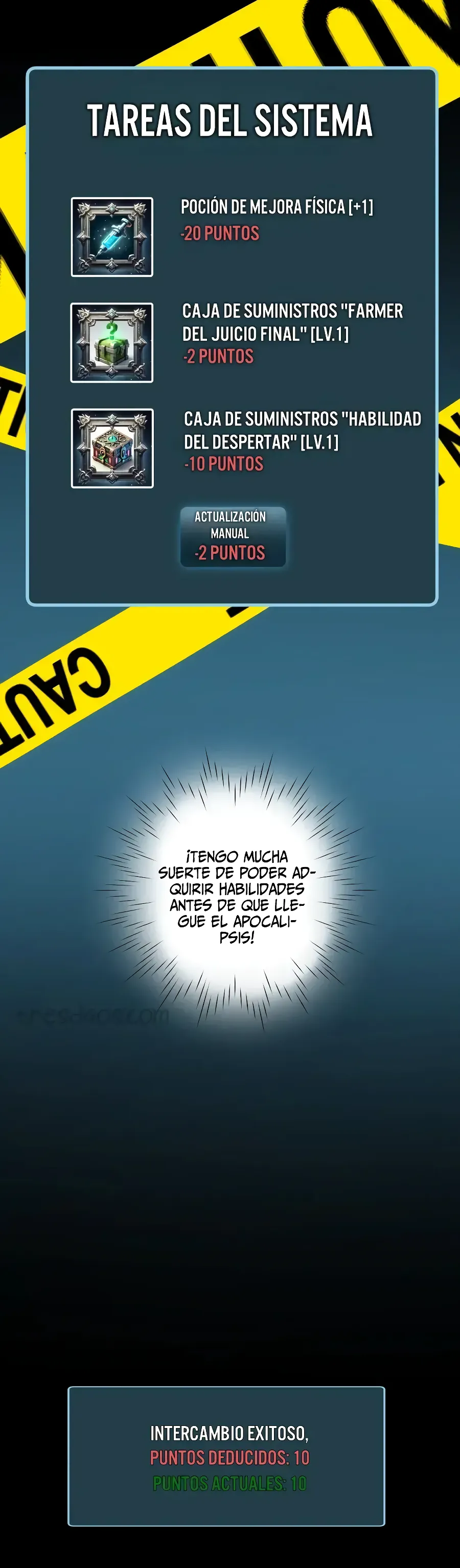 Renacimiento en el apocalipsis: Alcanzando la cima abriendo cajas Capitulo 4 página 37